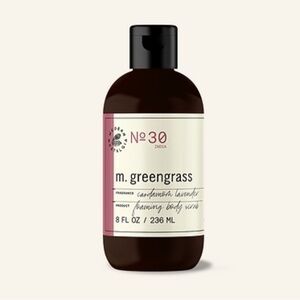 M. GREENGRASS SKINCARE Cardamom Lavender Foaming Body Scrub 8oz NIB SEALED $24